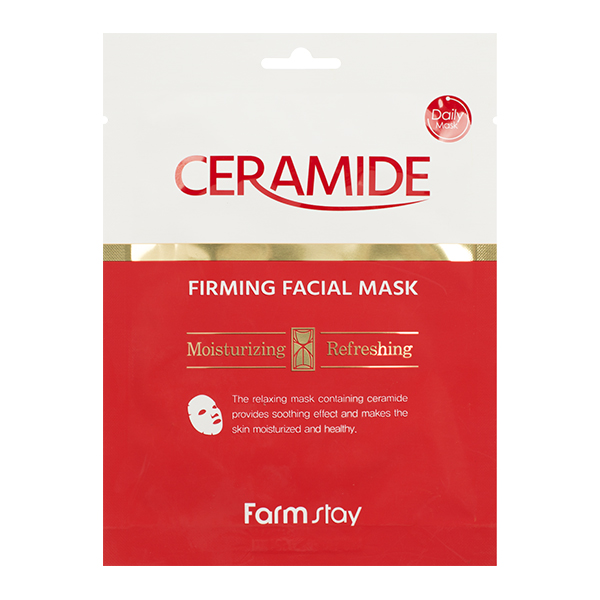 Успокаивающая тканевая маска с керамидами  FarmStay Ceramide Firming Facial Mask