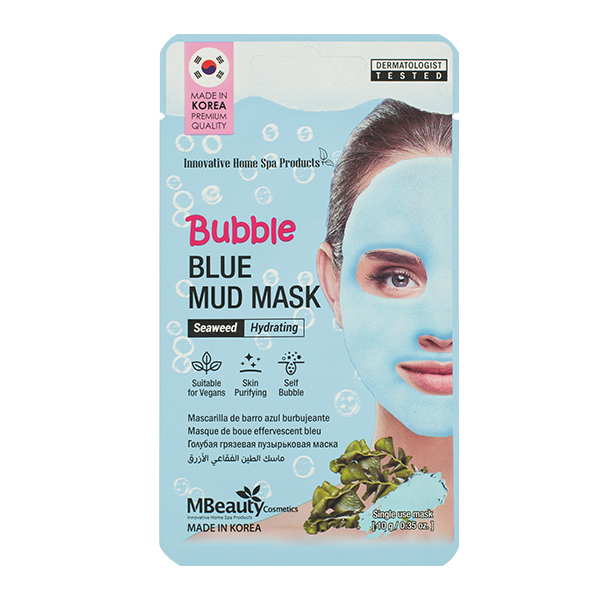 Очищающая кислородная маска с водорослями  Mbeauty Bubble Blue Mud Mask