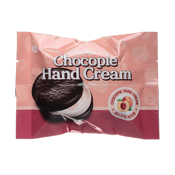 Крем для рук с персиком The Saem Chocopie Hand Cream Peach 64162378 - фото 1