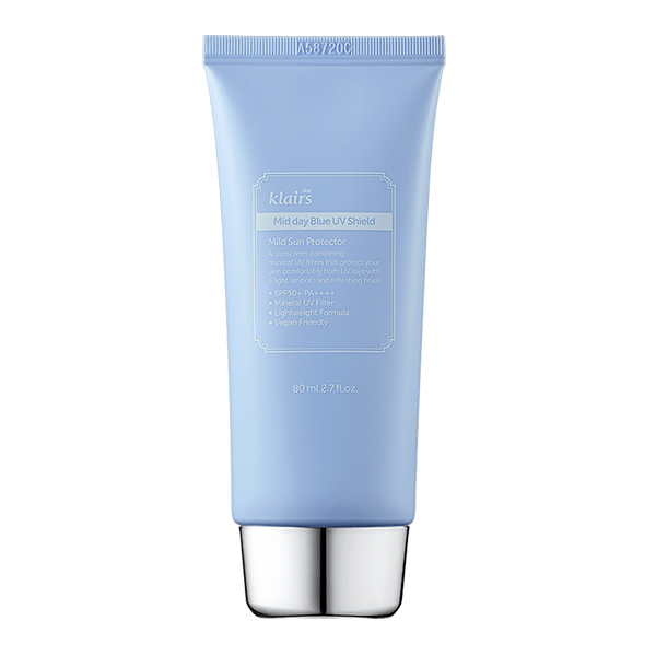 Солнцезащитный крем для чувствительной кожи Klairs Mid Day Blue UV Shield SPF 50+ PA++++