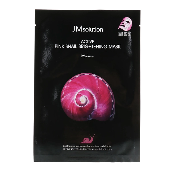 Тканевая маска с муцином улитки  JMsolution Active Pink Snail Brightening Mask Prime 05547629