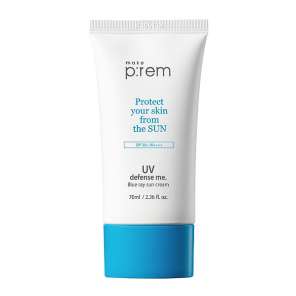 Солнцезащитный крем для лица Make P:rem UV Defense Me Blue Ray Sun Cream SPF 50+PA++++