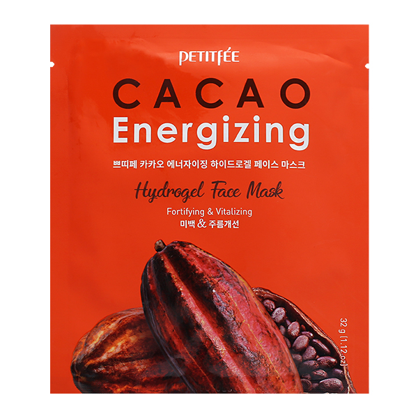 Гидрогелевая маска с экстрактом какао бобов Petitfee Cacao Energizing Hydrogel Face Mask