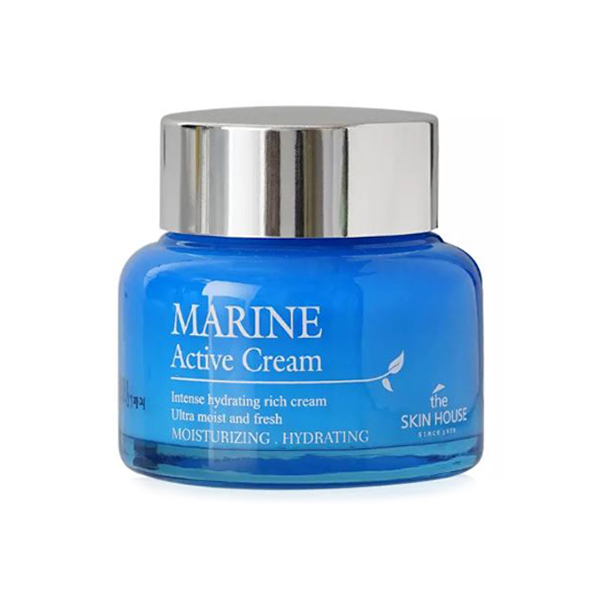 Увлажняющий крем с гиалуроновой кислотой и керамидами  The Skin House Marine Active Cream