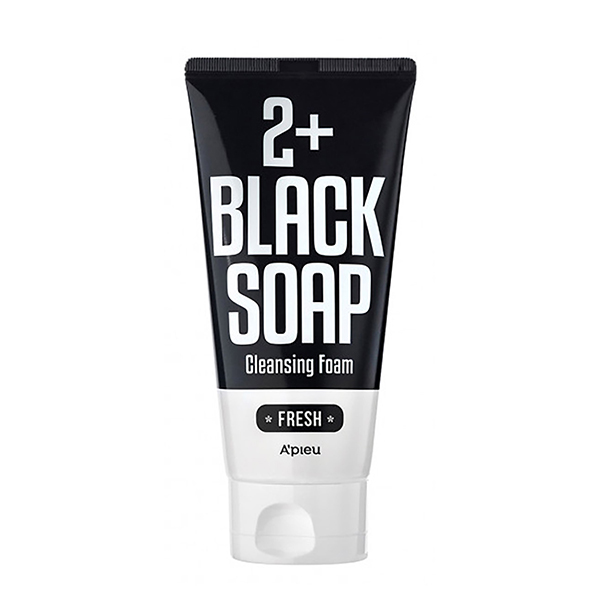 Очищающая освежающая пенка с марокканской глиной A'Pieu Black Soap 2+ Cleansing Foam Black Soap Fresh 85784801