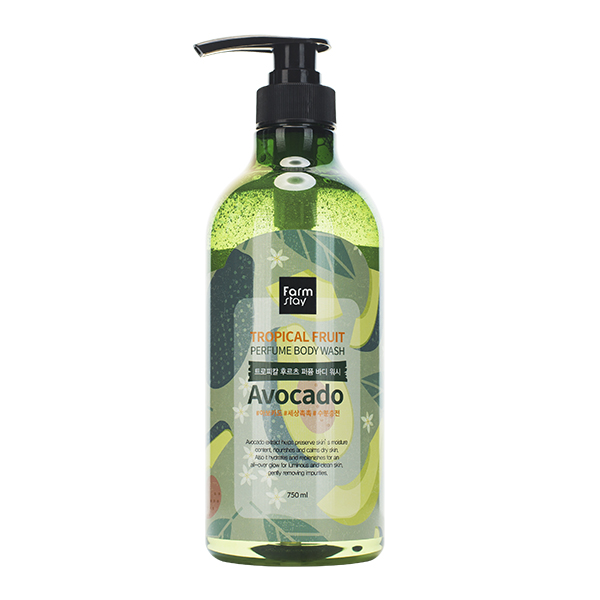 Гель для душа с экстрактом авокадо FarmStay Tropical Fruit Perfume Body Wash Avocado