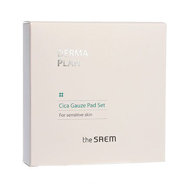 Успокаивающий пады для чувствительной кожи The Saem Derma Plan Cica Gauze Pad Set (8 pcs) 64159347 - фото 1
