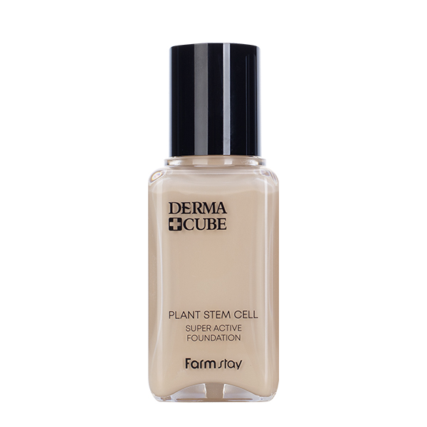 FarmStay DERMA CUBE Plant Stem Cell Super Active Foundation #21Natural Beige 39174487 - фото 1