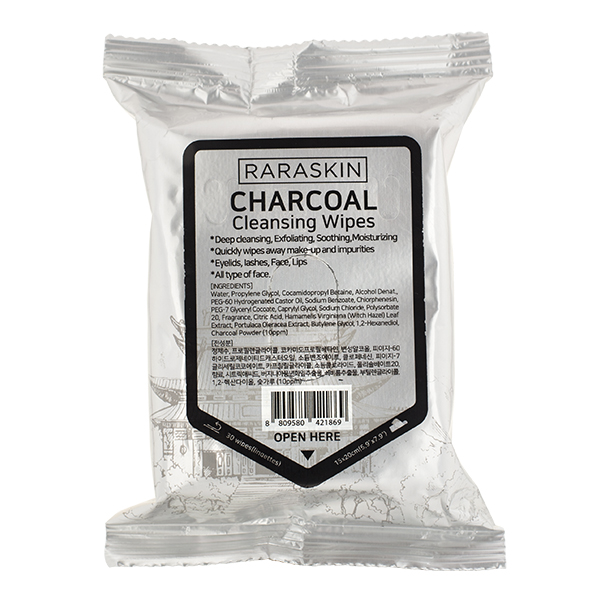 Raraskin Charcoal Cleansing Wipes 80421869