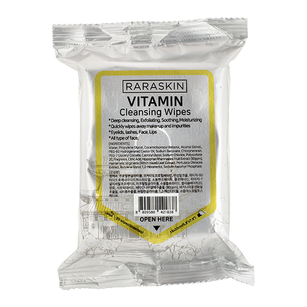Raraskin Vitamin Cleansing Wipes 80421838