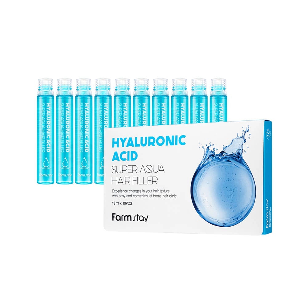 Увлажняющие филлеры для сухих волос  FarmStay Hyaluronic Acid Super Aqua Hair Filler 15881439 - фото 3
