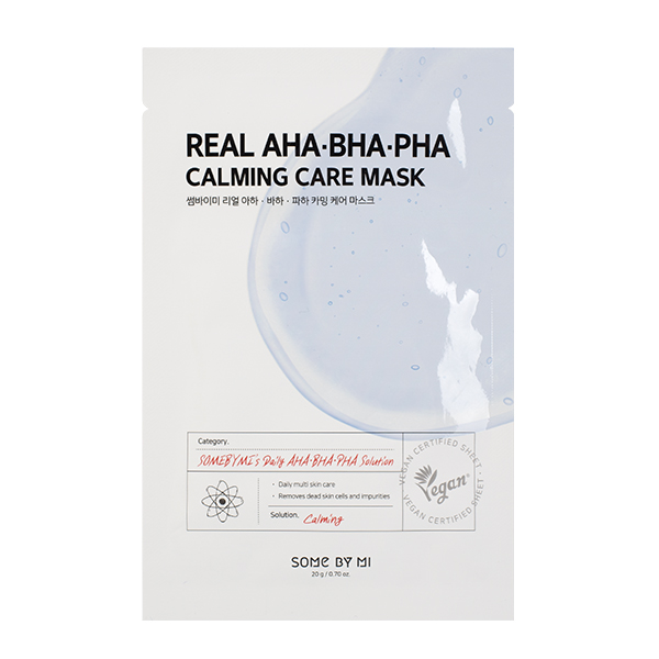 Тканевая маска с AHA, BHA и PHA кислотами SOME BY MI Real AHA-BHA-PHA Calming Care Mask