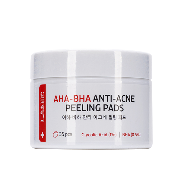 Отшелушивающие пады с AHA и BHA кислотами  L.Sanic AHA-BHA Anti-Acne Peeling Pads