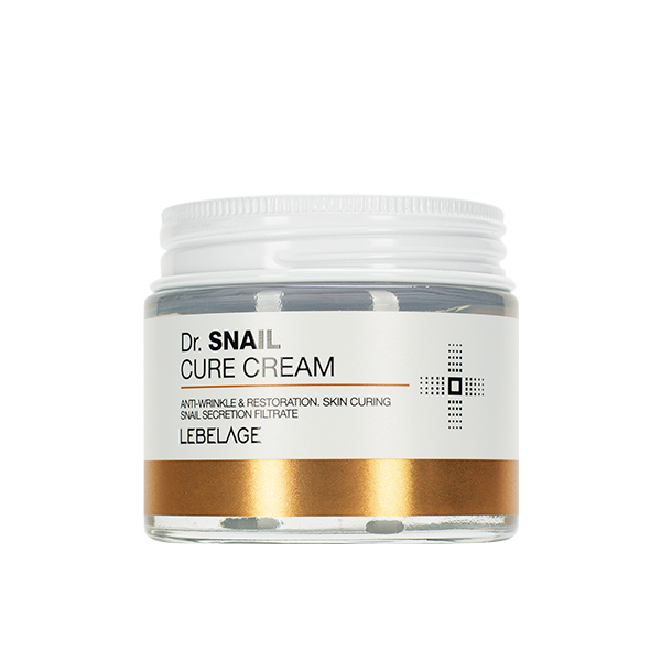 Восстанавливающий крем с муцином улитки  LEBELAGE Dr. Snail Cure Cream