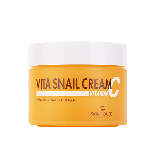 Укрепляющий крем с муцином улитки и витамином С  The Skin House Vita Snail Cream