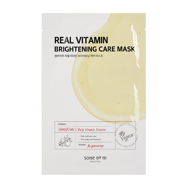 Тканевая маска для сияния кожи  SOME BY MI Real Vitamin Brightening Care Mask