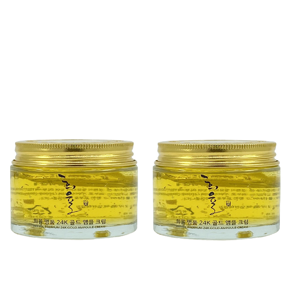 Омолаживающий крем для лица с экстрактом золота (2 шт.) Lebelage Hee Yul Premium 24k Gold Ampoule Cream (25 мл. X 2шт.)