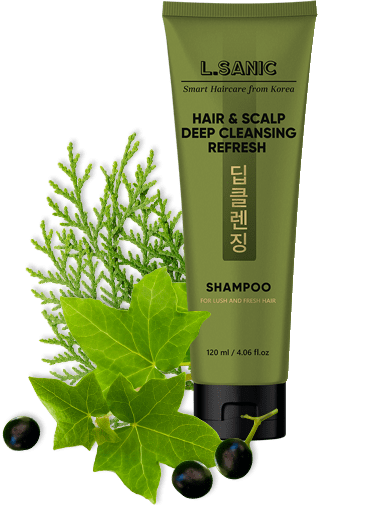 Освежающий шампунь для жирных волос  L.Sanic Hair & Scalp Deep Cleansing Refresh Shampoo 93097230 - фото 2