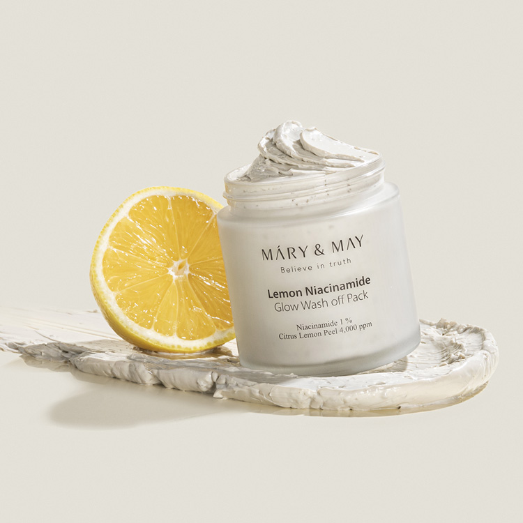 Mary & May Lemon Niacinamide Glow Wash off Pack 70681593 - фото 6