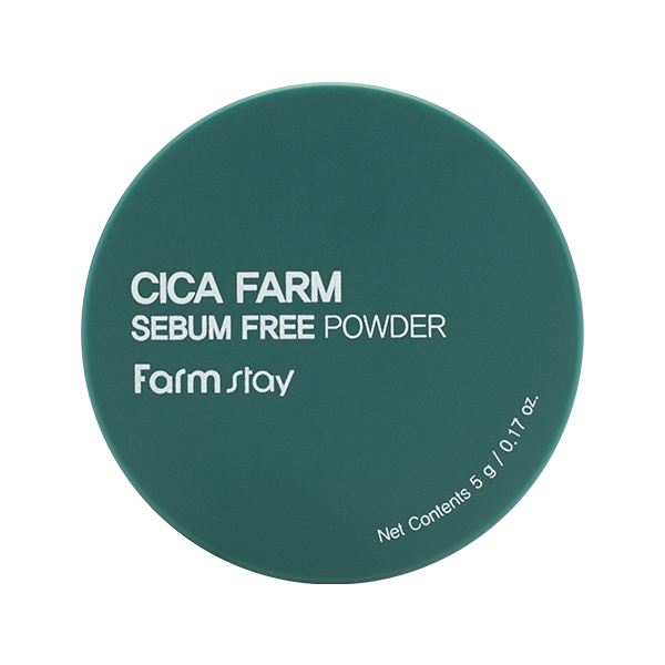 Матирующая рассыпчатая пудра с центеллой азиатской  FarmStay Cica Farm Sebum Free Powder