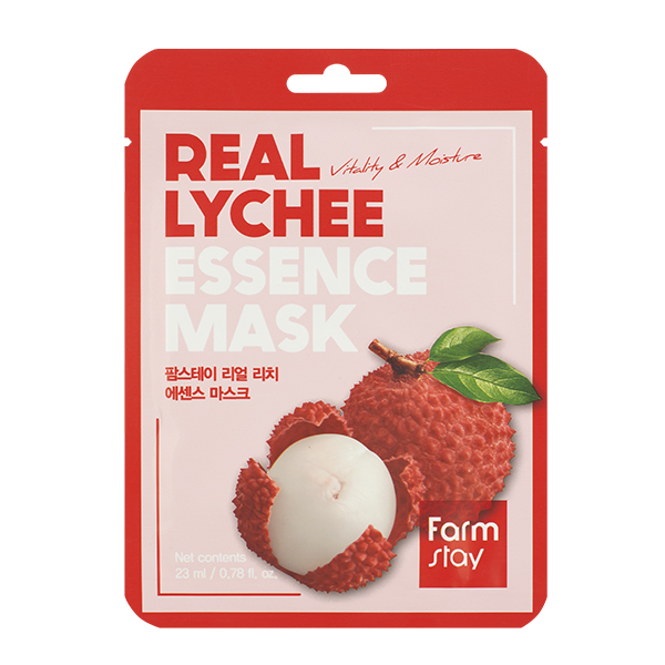 Тканевая маска с экстрактом личи FarmStay Real Lychee Essence Mask