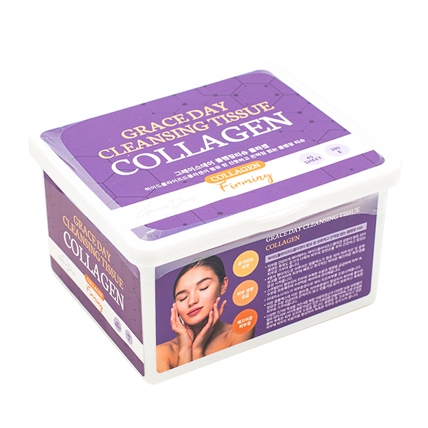 Салфетки для снятия макияжа с коллагеном&nbsp; Grace Day Cleansing Tissue Collagen
