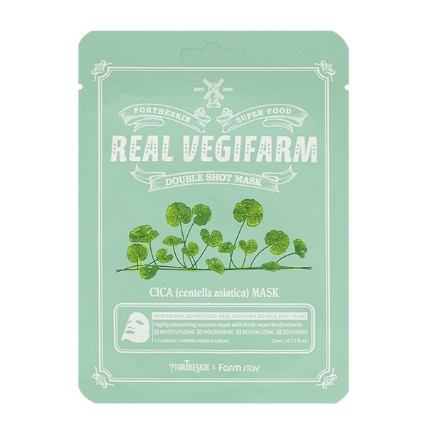FarmStay FORTHESKIN Super Food Real Vegifarm Double Shot Mask-Cica 98150300