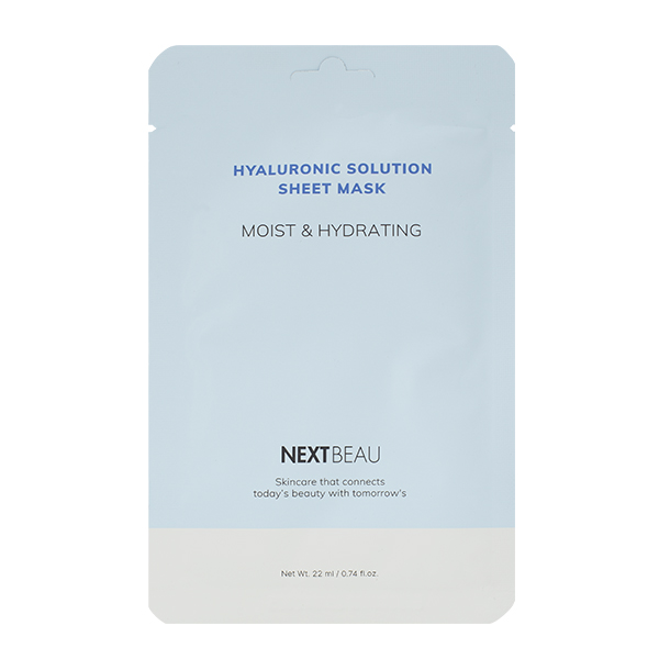 Увлажняющая тканевая маска с гиалуроновой кислотой NEXTBEAU Hyaluronic Solution Sheet Mask Moist & Hydrating