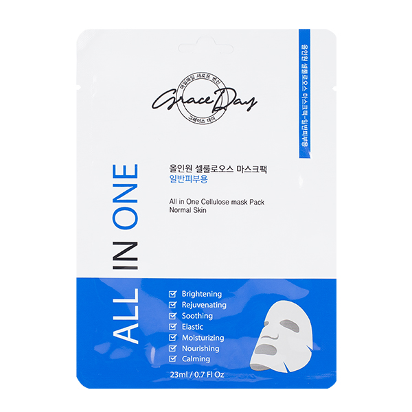 Увлажняющая тканевая маска Grace Day All In One Cellulose Mask Pack (Normal Skin)