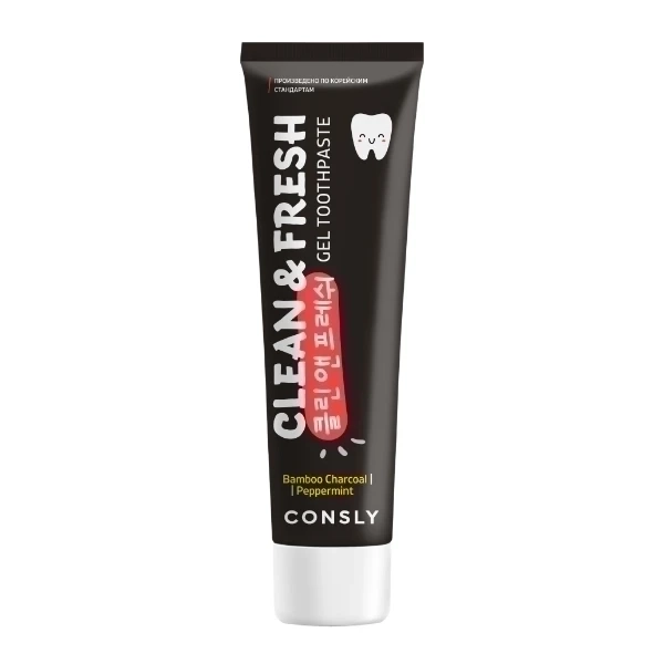 Consly Clean & Fresh Bamboo Charcoal & Peppermint Gel Toothpaste 21183363