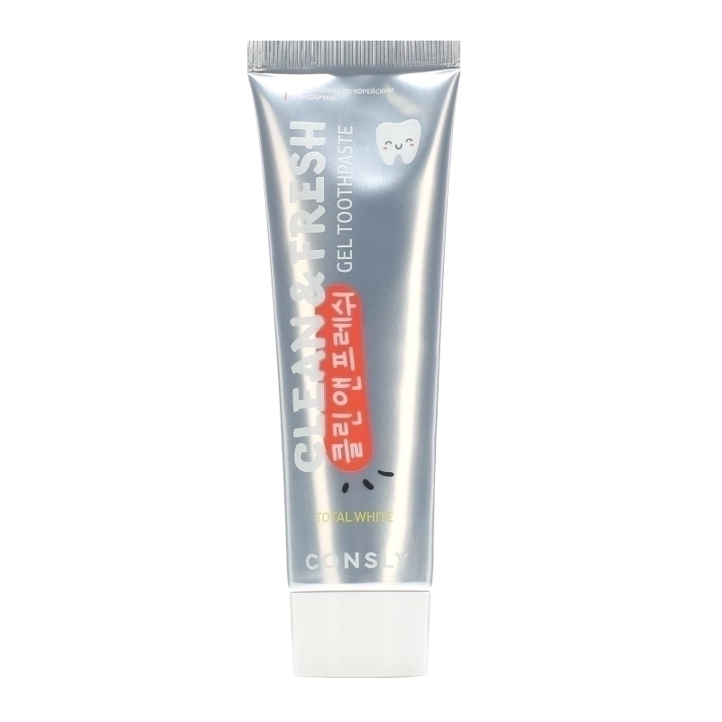 Гелевая отбеливающая зубная паста с фтором&nbsp; Consly Total White Fluoride Whitening Gel Toothpaste