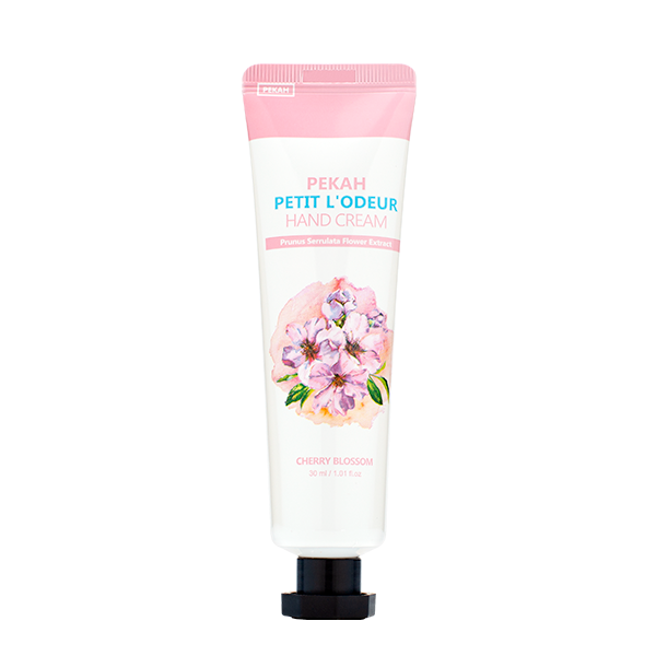 Увлажняющий крем для рук с экстрактом вишни  PEKAH Petit L'odeur Cherry Blossom Hand Cream