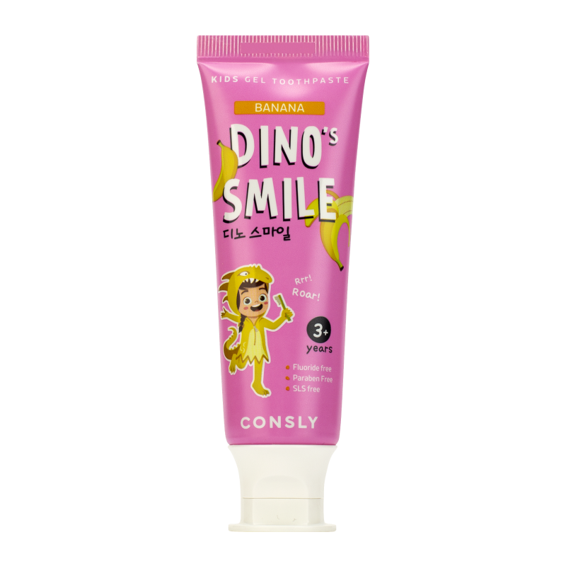 Consly DINO's SMILE Kids Gel Toothpaste with Xylitol and Banana 21186180 - фото 1