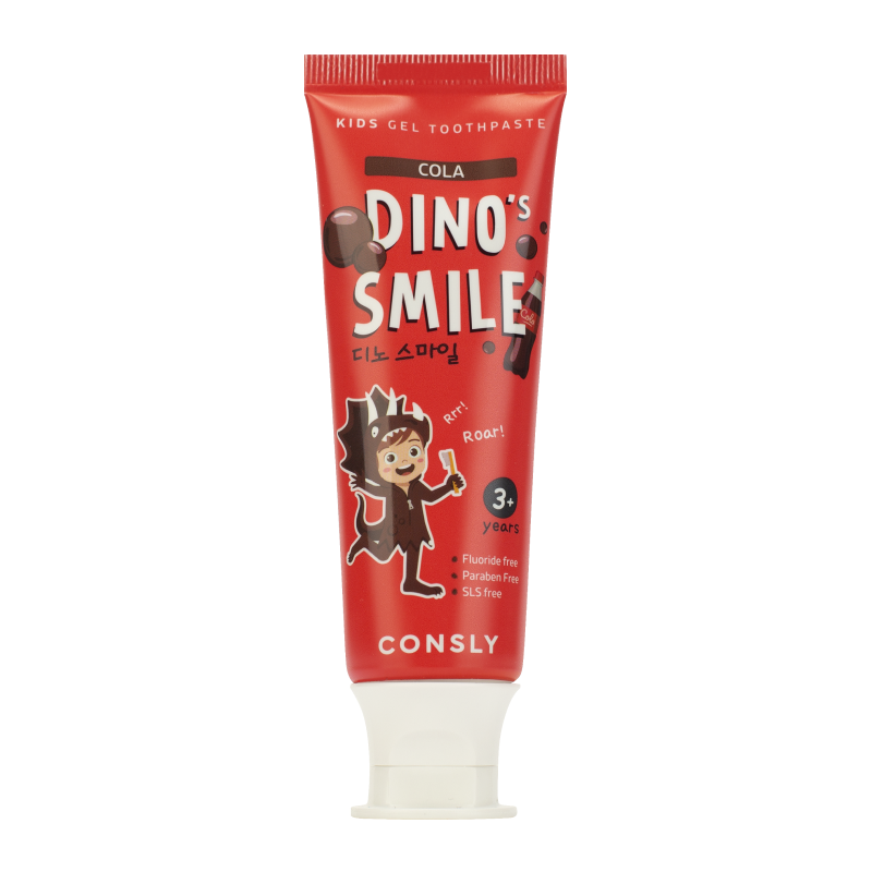 Consly DINO's SMILE Kids Gel Toothpaste with Xylitol and Cola 21186159 - фото 1