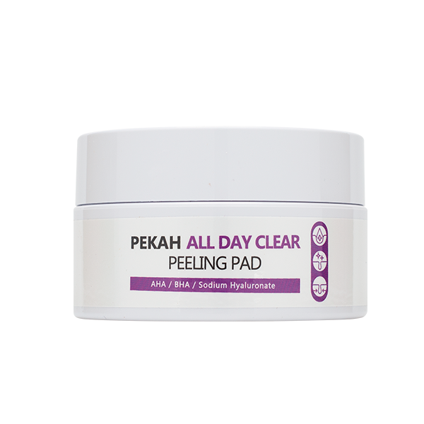 Очищающие пилинг-пады с AHA и BHA кислотами и гиалуроновой кислотой PEKAH All Day Clear Peeling Pad