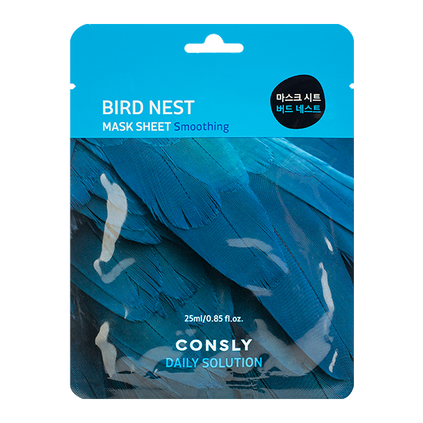 Тканевая маска для лица с экстрактом ласточкиного гнезда Consly Daily Solution Bird Nest Mask Sheet