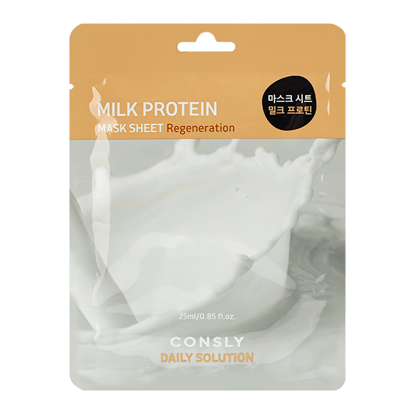 Тканевая маска для лица с молочными протеинами Consly Daily Solution Milk Protein Mask Sheet
