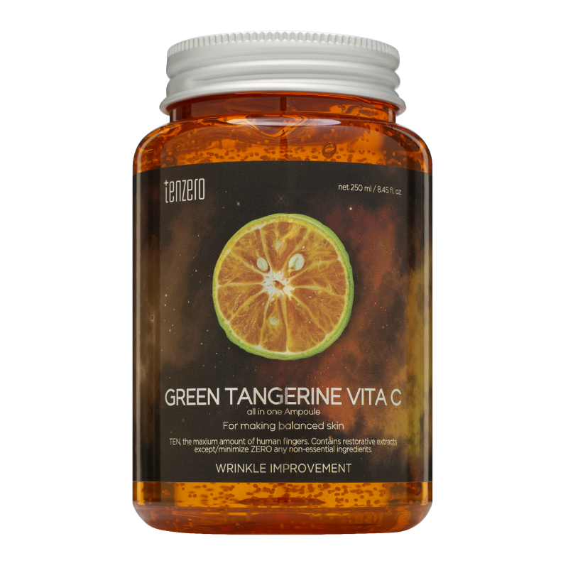 Ампульная сыворотка с экстрактом зелёного мандарина TENZERO Green Tangerine Vita C All In One Ampoule