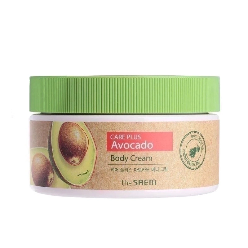 Питательный крем для тела с авокадо  The Saem Care Plus Avocado Body Cream 64162835 - фото 1