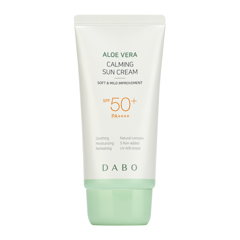 Успокаивающий солнцезащитный крем с алоэ вера SPF50+ PA+++ DABO Aloe Vera Calming Sun Cream