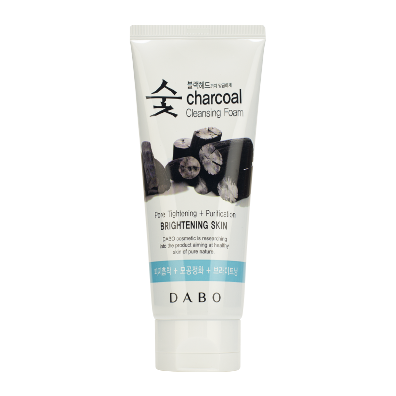 Очищающая пенка с древесным углем для сияния кожи DABO Charcoal Cleansing Foam Brightening Skin
