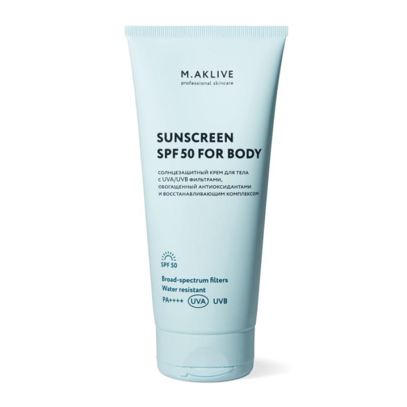 Солнцезащитный крем для тела SPF50 M.Aklive Sunscreen SPF50 For Body