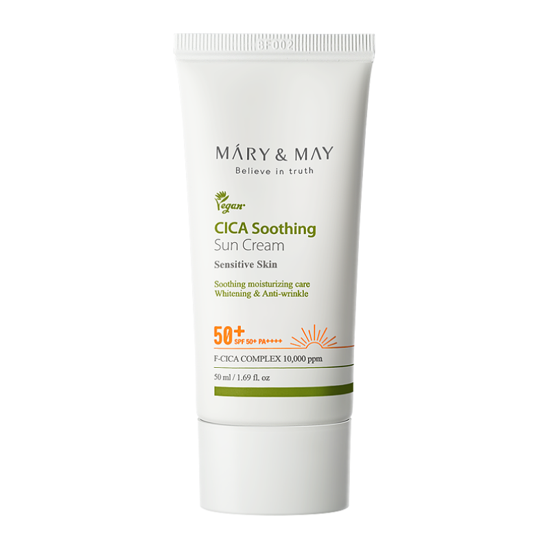 Mary&May CICA Soothing Sun Cream SPF 50+ PA++++ 70681609 - фото 1