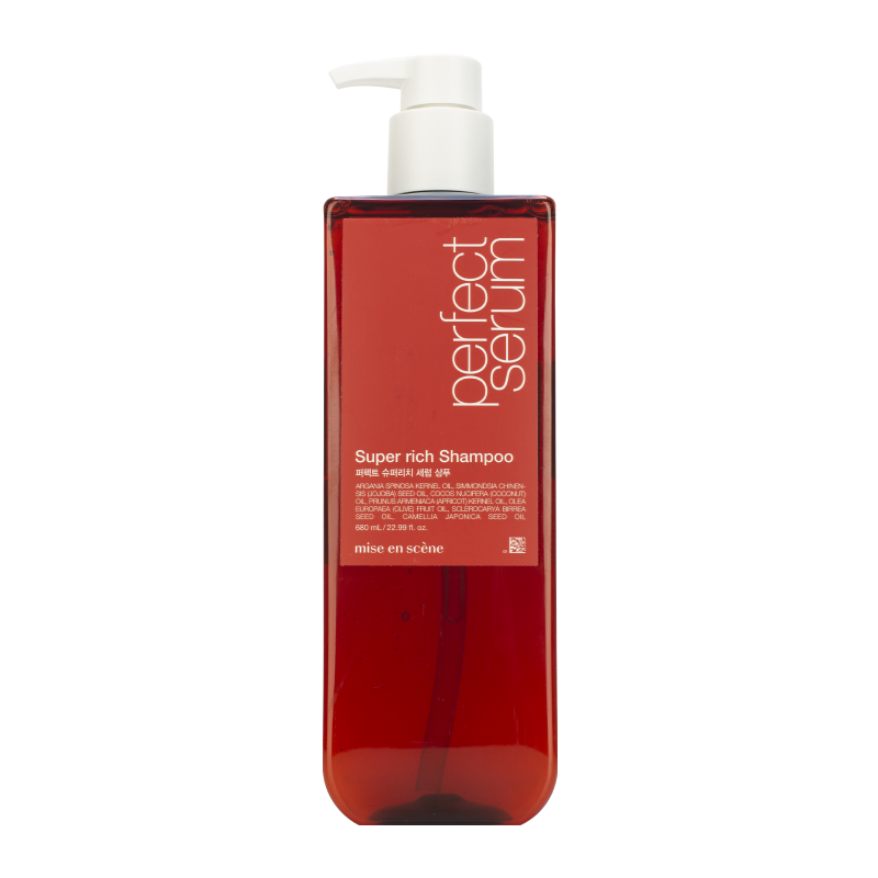 Шампунь для сухих, окрашенных волос с аргановым маслом Mise en Scene Serum Shampoo Super Rich Morocco Argan Oil 16839911