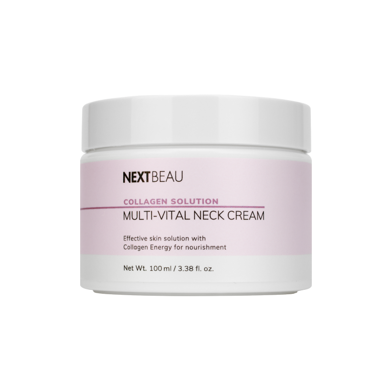 Омолаживающий крем для шеи с гидролизованным коллагеном NEXTBEAU Collagen Solution Multi-Vital Neck Cream