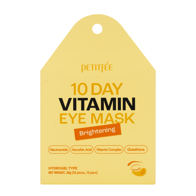 Освежающие гидрогелевые патчи для области вокруг глаз с витаминами PETITFEE 10 Day Vitamin Eye Mask Brightening 08851242
