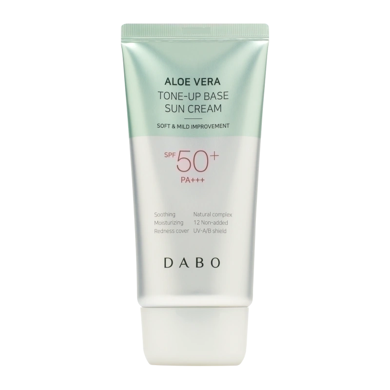Солнцезащитный крем с тонирующим эффектом с алоэ вера SPF50+ PA+++ DABO Aloe Vera Tone-Up Base Sun Cream SPF50+ PA+++