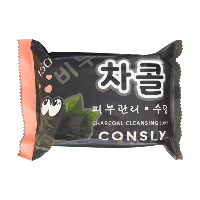 Антибактериальное мыло с древесным углём Consly Soothing Charcoal Soap