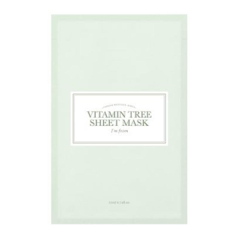 Ревитализирующая тканевая маска с ниацинамидом, витамином С и экстрактом облепихи I’m from Vitamin Tree Sheet Mask