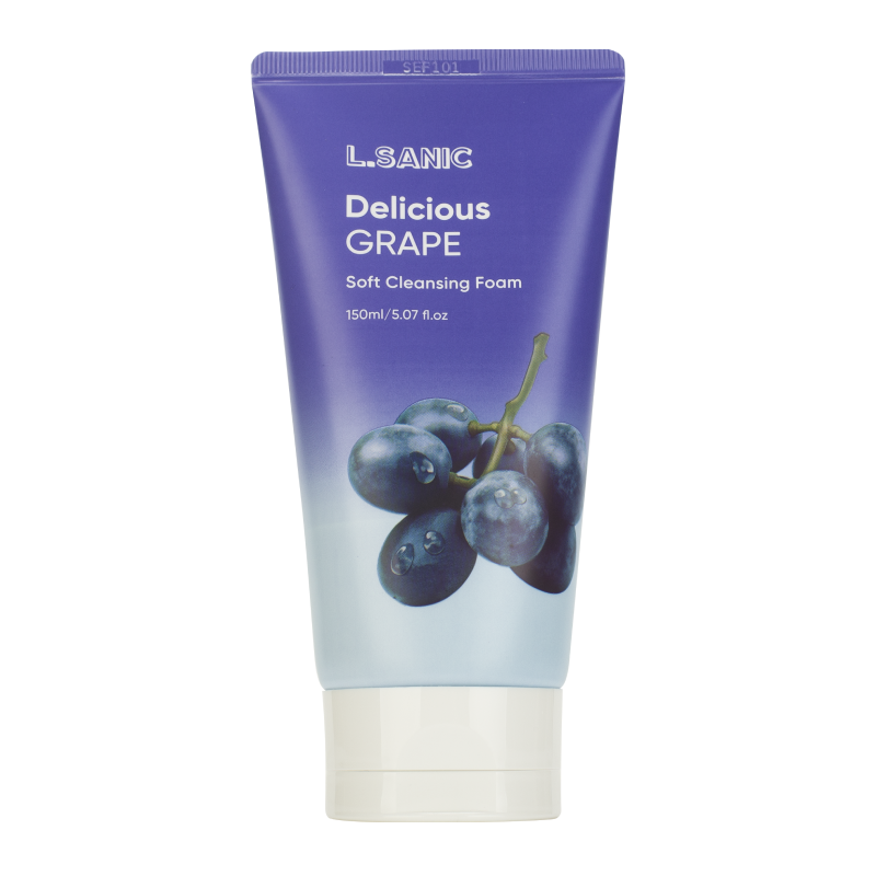 Очищающая пенка для умывания с экстрактом винограда L.Sanic Delicious Grape Soft Cleansing Foam 25100503 - фото 1
